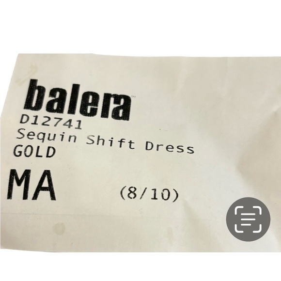 Balera Womens Sequined Shift Dress with Attached Biketard for Dance - Picture 5 of 7